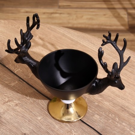 Vase "Deer" aluminum 30x14.5x24 cm-3
