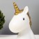 Nightnik "Unicorn in Gold" LED from batteries with a white-gold 9.5x14x20 cm Risalux