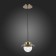 Suspension EVOLUCE. Sle110103-01. Garonni. 1x40 W, E14, 20x20x19 cm, antique bronze color