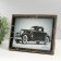 Photo frame plastic 15x20 cm "Black marble with a gold frame" 17x22 cm