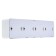 Optima Kuntsevo socket, four -seater, 16 A, 250 V, s/c, outer, with curtains, white