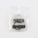 Acrylic keychain with a joke "Born to be a queen", diam. 6 cm