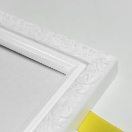 Triple photo frame on braid L-2 15x21 cm white (plastic screen)-4
