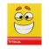 Notebook of 48 sheets in Calligrata Smiley, cover coated cardboard, offset block, mix