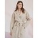 Unisex bathrobe Pamira, size XXXL, beige color