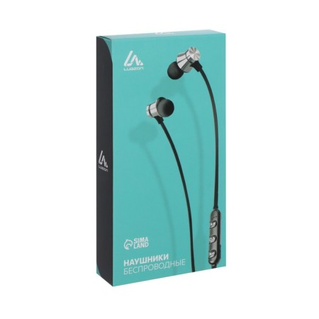 Headphones Luazon VBT 1.1, wireless, vacuum, Bluetooth 4.1, 80 mAh, magnetic, black-4