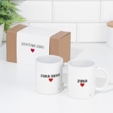 A set of mugs for two, sublimation 