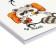 Lowed A6 Planning, with opened sheets, 50 sheets, on gluing, soft cover, raccoon glider