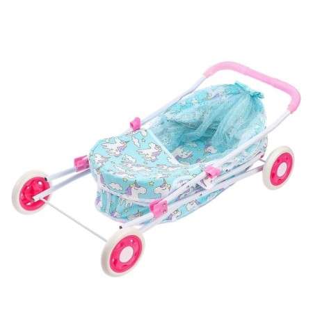 Stroller for dolls, universal, with a metal frame-6