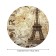The tablecloth "Paris Secrets", Round, Oxford, elastic band, size 140x140 cm, diameter 105-120 cm