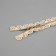Metal zipper, No. 3, non -proceeding, automatic lock, 30 cm, beige color/nickel