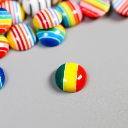Tops for creativity plastic "Bright stripes" Semsariki set 50 pcs 0.8x0.8 cm-1
