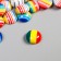 Tops for creativity plastic "Bright stripes" Semsariki set 50 pcs 0.8x0.8 cm