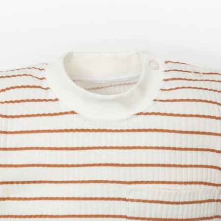 T-shirt T-shirt, I am Basic Line, height 68-74 cm, beige strip-1