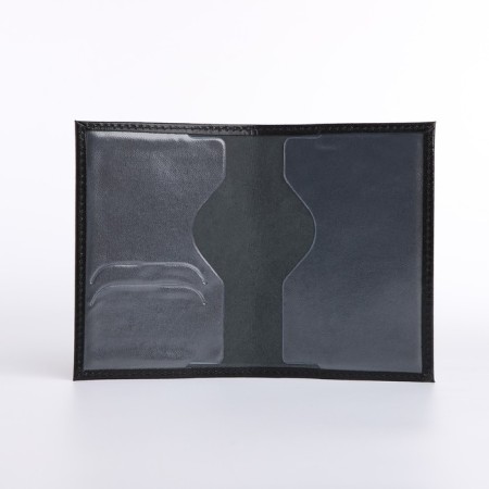 Cover for passport, black color-4