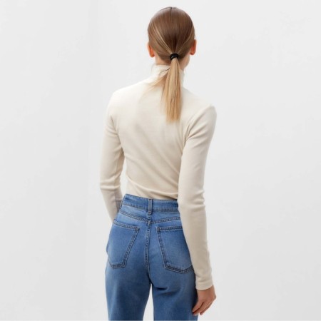 Female turtleneck, dark cream color, size 42 (s)-4