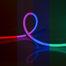 Flexible neon Uniel, 13x26 mm, IP67, 15 m, 60LED/m, 14W/m, 24 V, glow of RGB