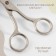 Universal scissors, 5.9 ", 15 cm, silver color