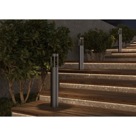 Landscape lamp Outdoor O458FL-L9GF3K, LED, 9 W, 90x90x600 mm, 450 lm, 3000k, graphite-8