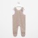 Long baby sliders, beige color/peas, height 74 cm