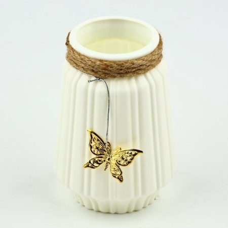 Vase for flowers "Butterfly" plastic, 12.3 x 6 cm-1
