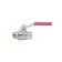 Ball the ball Aquasfera Euro 1003-04, 1 1/4 ", PN20, internal/outer thread, lever, nickel