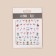 Flamingo nail stickers, multi -colored