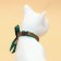 Collar + bow with deer + New Year's suspension "Christmas tree", 30 x 1 cm, kapron, green