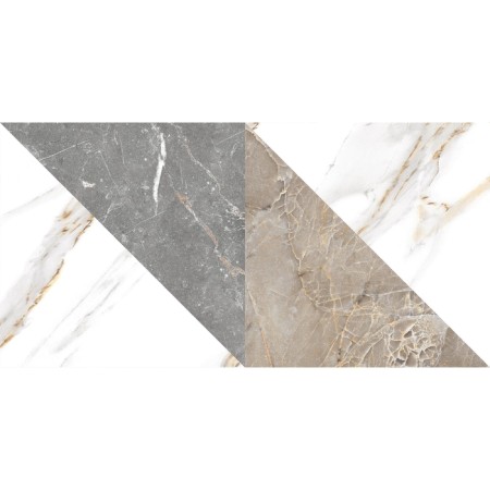 Tiles Facing Geometry Capella GT White, GT98VG 50x25-2