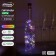 Garland "thread" 2 m dew with a traffic jam, IP44, silver thread, 20 LED, glow of multi, solar battery