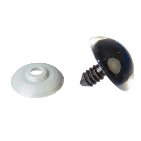 Rifle eyes with plugs, "sparkles" set 20 pcs, size 1 pc: 2.2 cm, brown color-1