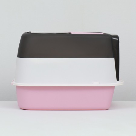 Closed toilet 51 x 34 x 37 cm, pink+scoop (with UV lamp)-5