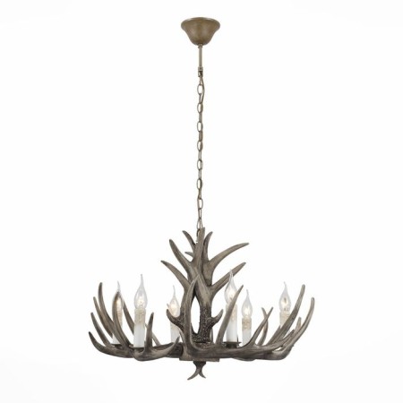 Suspended chandelier ST LUCE. SL154.703.06. Corna. 6x40 watts, E14, 65x65x37 cm, color gray color-3