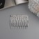 Hair crest "Medea", set 2 pcs., Classic thread, 5 × 4 cm, silver