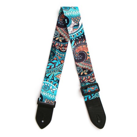 Music Life guitar belt, 60-117x5 cm, patterns-2