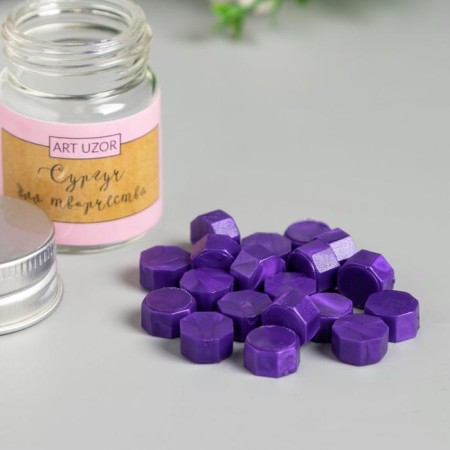 Surgut in granules in the jar of "octagonal" lilac 9 g 4.5x3x33 cm-1