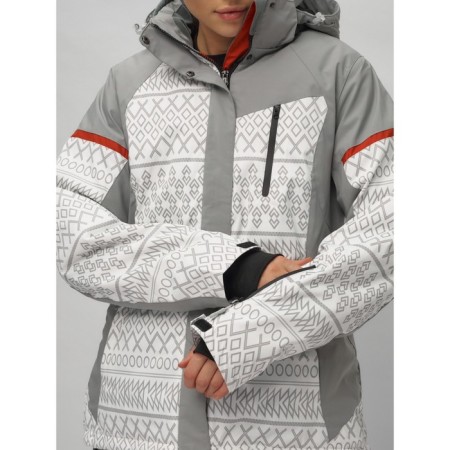 Ski suit female, size 58, white color-6