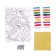 Set for creativity. Shining fresco "amazing jungle"