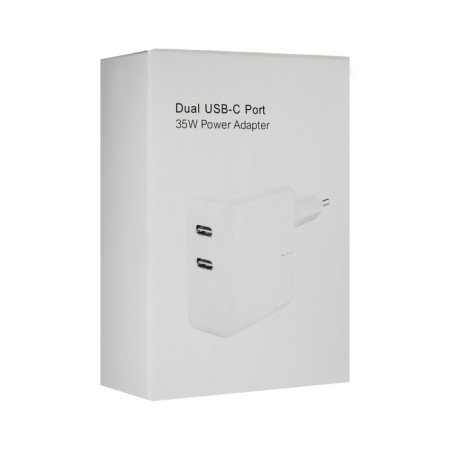 Network charger GQ-9, 2 Type-C, 3 A, 35 W, white-5