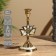 Flaw candlestick 16.5 cm, brass