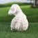 Garden figure "lamb lies" 29x15x17cm ////
