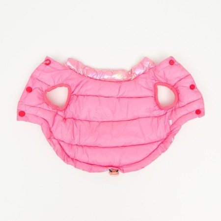Dog jacket two -sided with weighting, size 10 (DS 25 cm, OG 34 cm, Osh 24 cm), pink-6