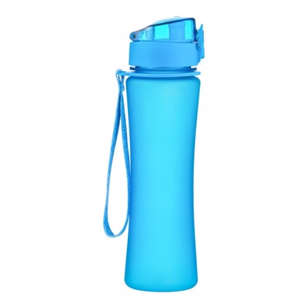 Water bottle, with a drinker, 600 ml, blue-2