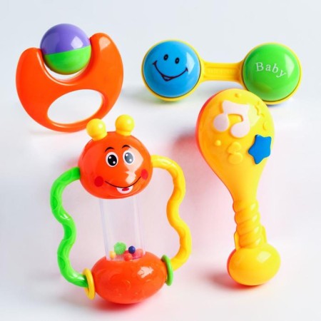 A set of rattles "Ringeous joy", 4 pcs, color mix, crush me-8