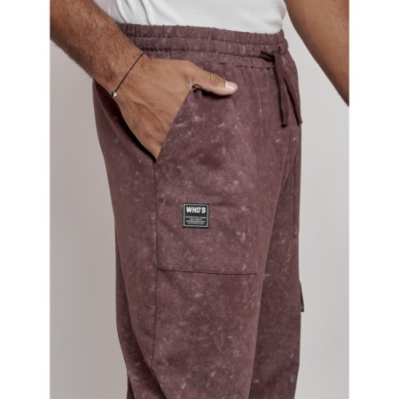 Sports male trousers, size 48, brown color-13
