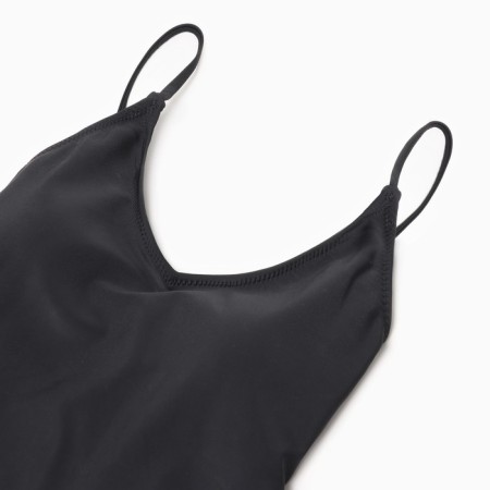 Swimsuit Women's Assigned lacing on the back minku, black color, size 44-6