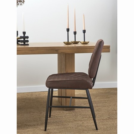 Maril chair, 470 × 580 × 855 mm, eco-leather, dark brown color-13