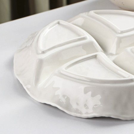 Menzhitsa ceramic 4 cells "Airiousness", 24 × 3.5 cm, white color-2