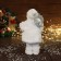 Santa Claus "in a white fur coat, with a flashlight and gifts" 30 cm