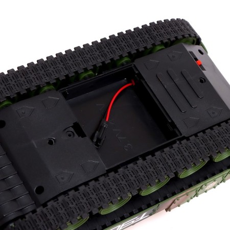 Radio controlled T90, works on the battery, light and sound, green color-5